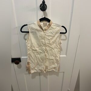 Women’s All Cotton Button Down Tunic Top Size Small Vintage